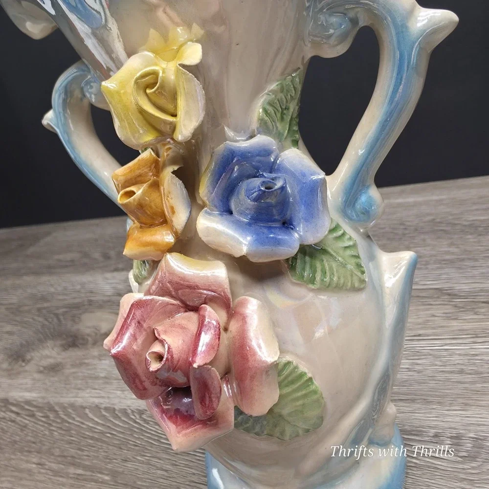 Vintage‎ Lusterware Flower Vase - 8 3/4